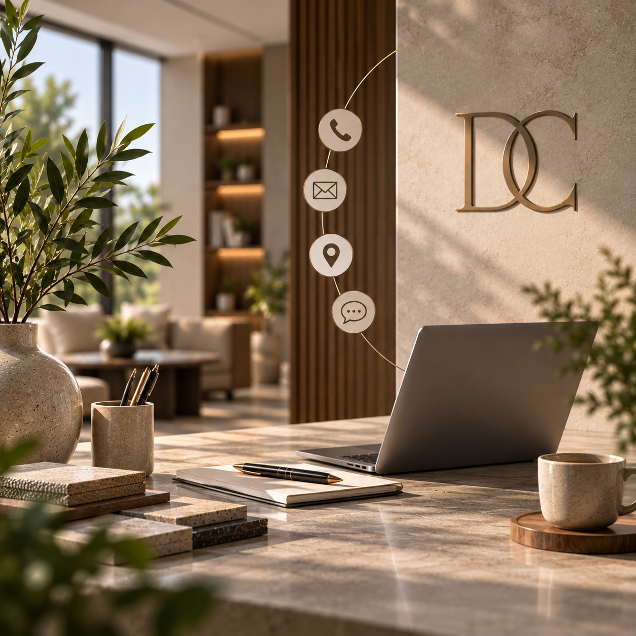 Divine Creations interior design consultation meeting room